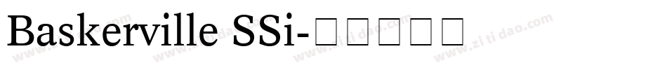 Baskerville SSi字体转换
